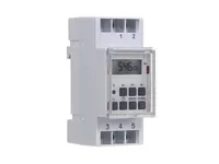 Perel Zeitschaltuhr EDIN305N Digital - Montage: DIN-Rail - Kürzeste Schaltzeit: 1 min - Anwendungsbereich: Indoor - Anzahl Schaltpunkte: 140 - Funktionsweise Zeitschaltuhr: Digital - Funktionen: Wochenprogramme