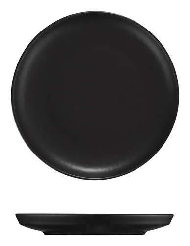 Hermia Geschirr-Set Schwarz - Material: Porzellan - Teller Typ: Speiseteller - Detailfarbe: Schwarz - Verpackungseinheit: 1 Stück - Form: Rund