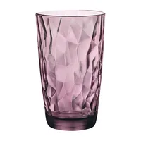 Bormioli Rocco Longdrinkglas Diamond 470 ml, 6 Stück, Violett - Material: Glas - Höhe: 14.4 cm - Volumen: 470 ml - Glas Typ: Longdrinkglas - Verpackungseinheit: 6 Stück - Detailfarbe: Violett