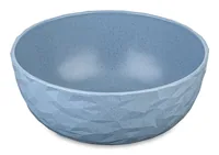 Koziol Schüssel Club 16.2 cm, 1 Stück, Flower Blue - Unterteilungsmöglichkeit: Nein - Material: Biozirkulärer Kunststoff - Detailfarbe: Blau - Set: Nein - Form: Rund