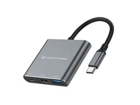 CONCEPTRONIC 3-1 Dock USB-C->HDMIUSB-A100WPD 25cm gr