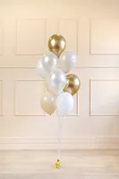 Partydeco Luftballon Set, Goldtöne,10 Stück - Packungsgrösse: 10 Stück - Grösse: 27 cm - 30 cm - Produkttyp: Luftballon - Motiv: Ohne Motiv - Detailfarbe: Gold - Material: Latex