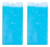 KOOR Kühlelement Arctico L, Doppelpack Transparent - Breite: 12 cm - Detailfarbe: Blau - Länge: 25 cm