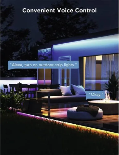 RGBICWW LED-Lichtstreifen für den Außenbereich (10 Meter)