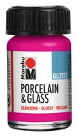 Marabu Glas- und Porzellanfarbe 131 Himbeere, 15 ml - Art: Glas- und Porzellanfarbe - Detailfarbe: Himbeer - Set: Nein - Verpackungseinheit: 1 Stück