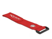 Delock Klettkabelbinder Rot 280 mm x 38 mm 3 Stück - Breite: 38 mm - Länge: 280 mm - Produkttyp: Klettkabelbinder - Ausstattung Kabelmanagement: Wiederverwendbar - Haftend - Verpackungseinheit: 3 Stück - Material: Klett