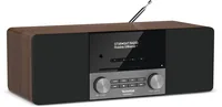 Technisat DigitRadio 3 Nussbaum - Radio Tuner: FM - DAB+ - Stromversorgung: Netzbetrieb - Detailfarbe: Braun - Schwarz - Ausstattung: Sleep-Timer - Equalizer - Weckfunktion - Schlummerfunktion - Fernbedienung - CD-Player - Senderspeicher - Typ: Tischradio