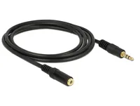 DELOCK Klinkeverl. 3,5mm -> 3,5mm StBu 2.00m schwarz