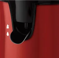 Russell Hobbs Zitruspresse Colours Plus+ Flame Red - Materialtyp: Metall - Material: Edelstahl - Kunststoff - Ausstattung: Anti-Rutsch-Füsse - Kabelaufwicklung - Presskegel - Tropf-Stopp - Detailfarbe: Rot - Schwarz - Gerätetyp: Zitruspresse - Set: Nein