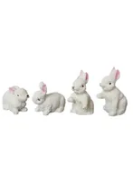 Bottsa Mini-Figur Zwerg-Hasen 2 cm - Detailfarbe: Weiss - Material: Kunststoff - Verpackungseinheit: 2 Stück - Motiv: Tiere - Anlass: Basteln