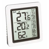 TFA Dostmann Funk-Thermometer INFO - Detailfarbe: Weiss - Anwendungsbereich: Temperaturmessung - Typ: Thermometer