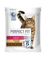 Perfect Fit Trockenfutter Cat Adult mit Huhn, 750 g - Tierbedürfnis: Zahnpflege & Atem - Geschmacksrichtung: Geflügel - Zertifikate: Keine Zertifizierung - Fleischsorte: Huhn - Packungsgrösse: 0.75 kg - Futtereigenschaft: Keine besondere Futtereigenschaft