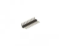 DeLOCK Pin header 10 pin, pitch 2.54 mm, 1-row, angled, 5 pieces