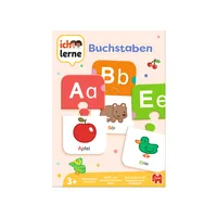 Jumbo Kinderspiel Ich lerne Buchstaben - Sprache: Deutsch - Kategorie: Lernspiel - Altersempfehlung ab: 3 Jahren - Spieldauer: 15 min - Min. Anzahl Spieler: 1 - Max. Anzahl Spieler: 4