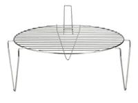 Nouvel Grillrost Ø 45 cm, Edelstahl - Anwendungszweck: Fleisch - Gemüse - Form: Rund - Griffe: Ja - Rosttyp: Grillrost - Material: Edelstahl
