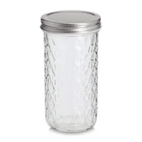 Zeller Present Vorratsglas mit Struktur 550 ml - Produkttyp: Vorratsglas - Materialtyp: Glas - Set: Nein - Volumen: 0.55 l - Stapelbar: Nein - Verschlusstyp: Schraubverschluss