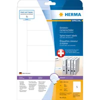 HERMA 65121 non-adhesive label 125 pc(s) White Rectangle