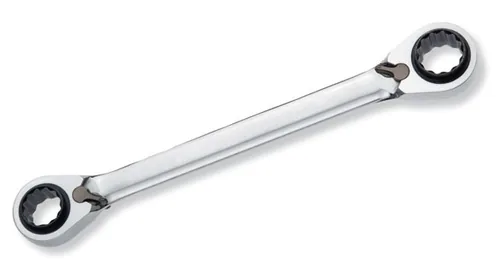 Kraftwerk Doppelringratschenschlüssel 4-in-1 - Anzahl Teile: 1 Teile - Produkttyp Handwerkzeug: Doppelringschlüssel - Schlüsselweite: 10-17 mm