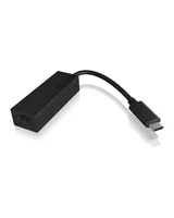 ICY BOX Netzwerk-Adapter IB-LAN100-C3 USB 3.0 Type-C zu RJ45 - Schnittstellen: RJ-45 (LAN) - Schnittstellengeschwindigkeit: 10/100/1000 Mbit/s - Formfaktor: Extern - Anwendungsbereich: Home - Business - Anschlussart: USB Typ-C