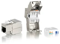 Equip Keystone Jack geschirmt Cat6 LSA Prem. wzf 8Stk sil Polybeutel