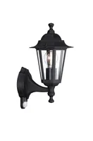 Philips Wandleuchte Peking, E27, 60 W, Schwarz - Dimmbar: nicht dimmbar - Lichtfarbe: Je nach Leuchtmittel - Farbtemperatur Kelvin: Je nach Leuchtmittel - Zusätzliche Ausstattung: Dämmerungssensor - Leuchtenfarbe: Schwarz - Lichtausbeute: 0 lm/W