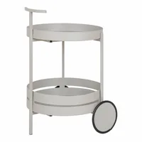 House Nordic Servierwagen Beja Grau - Tiefe: 40 cm - Breite: 49.5 cm - Höhe: 61 cm - Detailmaterial: Metall - Grundmaterial: Metall