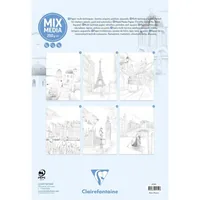 Clairefontaine Malblock Städte A4, 20 Blatt, 6 Motive - Papierformat: A4 - Produkttyp: Malblock - Anwender: Schüler - Künstler - Studenten - Fortgeschrittene - Hobbyanwender - Anfänger