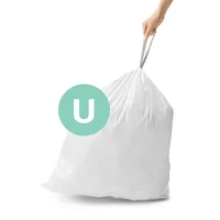 simplehuman CW0217CP trash bag 55 L White 100 pc(s)