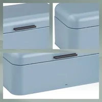 Kela Frisca bread box Rectangular Blue Metal