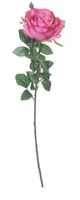 CHALET Kunstblume Rose 66 cm, Fuchsia - Produkttyp: Schnittblumen und Zweige - Detailfarbe: Fuchsia - Detailmaterial: Kunststoff - Grundmaterial: Kunststoff