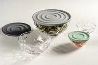 Leonardo Deckel Cucina 1 Stück, 22 cm, Anthrazit - Unterteilungsmöglichkeit: Nein - Material: Silikon - Detailfarbe: Anthrazit - Set: Nein - Verpackungseinheit: 6 Stück - Form: Rund