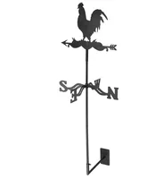 Esschert Design Gartenstecker Wetterhahn Metal - Motiv: Tiere - Detailfarbe: Schwarz - Produkttyp: Gartenstecker