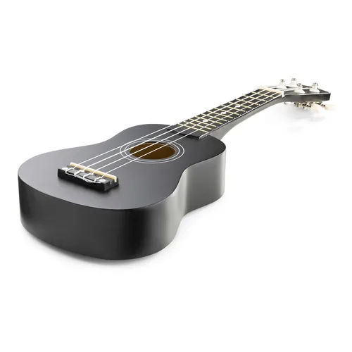 MAX Ukulele UKEY Set Soprano Schwarz 21 Zoll - 