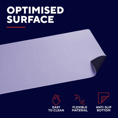 Trust Gaming-Mausmatte GXT 759P XXL Lila - Tiefe: 400 mm - Breite: 900 mm - Detailfarbe: Lila - Form: Eckig - Höhe: 3 mm - Handgelenkauflage: Nein