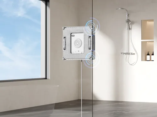 Ecovacs Fensterputzroboter Winbot W2 Pro Omni Grau/Weiss - Einsatzgebiet: Universal - Detailfarbe: Weiss - Grau - Kapazität Wattstunden: 126 Wh