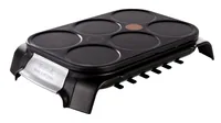 Tefal Crêpe Maker Party PY5588 - Detailfarbe: Silber - Schwarz - Leistung: 1000 W - Motive: Kreis