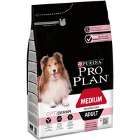 Purina Pro Plan Trockenfutter M Adult Sensitive Skin Lachs, 3 kg - Tierbedürfnis: Haut & Fell - Geschmacksrichtung: Fisch - Zertifikate: Keine Zertifizierung - Fleischsorte: Lachs - Futtereigenschaft: Keine besondere Futtereigenschaft - Produkttyp: Allein