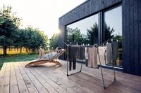 Leifheit Standtrockner Pegasus 180 Slim 18 m - Leinenlänge: 18 m - Detailfarbe: Anthrazit - Wäscheständer Art: Standtrockner - Material: Metall - Kunststoff