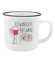 Sheepworld Universaltasse Lieblingsbecher Wein 350 ml, 1 Stück - Material: Porzellan - Tassen Typ: Universaltasse - Ausstattung: Keine weitere Ausstattung - Detailfarbe: Rot - Schwarz - Verpackungseinheit: 1 Stück - Volumen: 350 ml