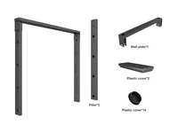 Multibrackets Deckenhalterung Ceiling Mount Pro OM55N-D - Detailfarbe: Schwarz - Eigenschaften: Deckenmontage - Pivot - Maximale Bildschirmgrösse: 55  - Maximale Tragkraft: 80 kg