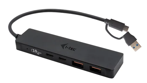 I-TEC USB-C Metal HUB 2xUSB 3.0 2xUSB-C 5Gbps without power adapter ideal for Notebook Ultrabook Tablet PC