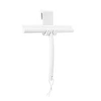 Blomus Duschabzieher Vipo inkl. Haken Weiss - Wischbreite: 24 cm - Faltbar: Nein - Detailfarbe: Weiss - Detailmaterial: Silikon - Grundmaterial: Kunststoff - Aufhängevorrichtung: Ja