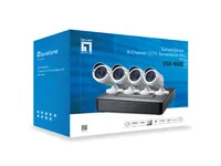 LevelOne CCTV 8-Kanal Kit 2MPIP66H.2641x3,5""IR-30m weiß