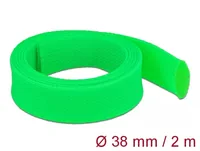 Delock Kabelschlauch dehnbar, 2 m x 38 mm Grün - Detailfarbe: Grün - Breite: 38 mm - Länge: 2 m - Produkttyp: Kabelschlauch - Ausstattung Kabelmanagement: Zuschneidbar - Wiederverwendbar - Elastisch - Verpackungseinheit: 1 Stück