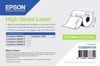 Epson Hochglänzend - permanenter Acrylklebstoff - 105 x 210 mm 273 Etikett(en) (1 Rolle(n)