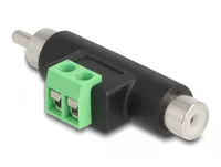 DeLOCK RCA male and RCA female to Terminal Block Adapter