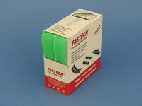 FASTECH Klettband-Box Neongrün - Produkttyp: Klettband - Ausstattung Kabelmanagement: Standard-Klettband zum Nähen - Detailfarbe: Neongrün - Breite: 25 mm - Länge: 5 m - Material: Polyamid (PA)