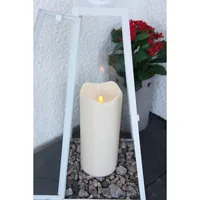 Star Trading LED-Kerze Pillar Paul Ø 10 x 23 cm, Beige - Betriebsart: Batteriebetrieb - Fernbedienung: Nein - Aussenanwendung: Ja - Höhe: 23 cm - Timerfunktion: Ja - Set: Nein