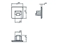 Delock Blindstecker/Staubschutz RJ45 10 Stück - Zubehörtyp: Staubschutz - Detailfarbe: Weiss - Verpackungseinheit: 10 Stück