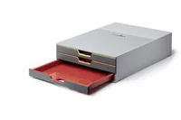 DURABLE Schubladenbox Varicolor 3 - Anzahl Schubladen: 3 - Verpackungseinheit: 1 Stück - Material: Acrylnitril-Butadien-Styrol (ABS) - Detailfarbe: Weiss